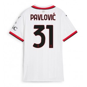 AC Milan Strahinja Pavlovic #31 Bortatröja Dam 2024-25 Kortärmad